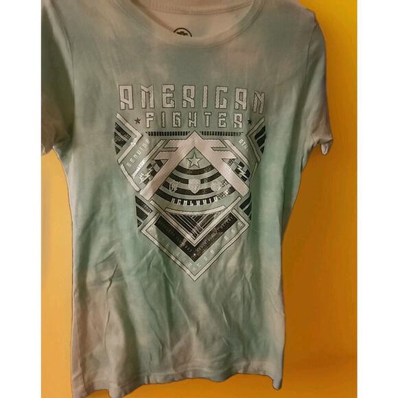 Women's American Fighter Gateway Graphic Washed T-Shirt Top Small A126 Nwt - Picture 1 of 6